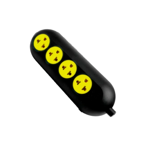 TOMACORRIENTE SOBREPONER 16A. 240V. 4 SERVICIOS C/PROTECTOR PVC STAR
