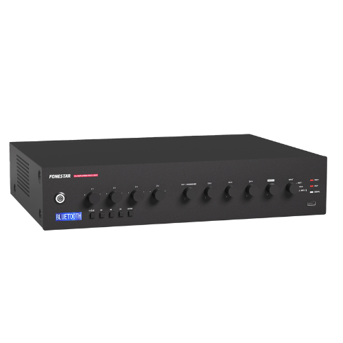 AMPLIFICADOR DE MOGAFONIA MULTIZONA 240W RMS/100W FONESTAR