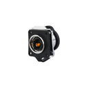 CONECTOR JACK HERMETICO DE 2 PINES TIPO LP20 CON BRIDA PARA SOLDAR DE METAL CNLINKO