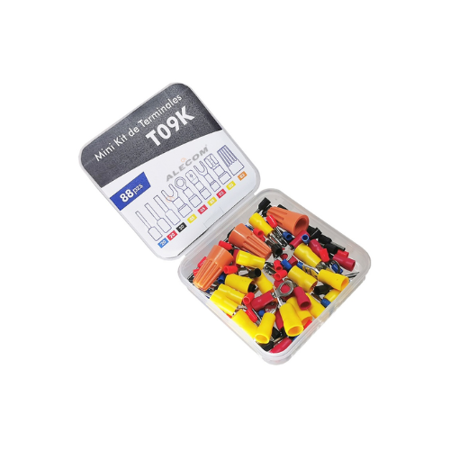 KIT DE 9 TIPOS DE TERMINALES AISLADOS Y PROTECTOR ROSCADO 