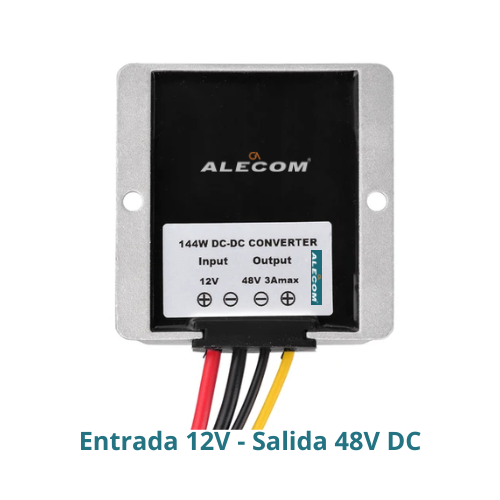 ELEVADOR DE VOLTAJE In12VDC- Out 48VDC (48V-3A) 150W