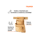 CINTURÓN PORTAHERRAMIENTAS DE CARNAZA 12 COMPARTIMENTOS TRUPER
