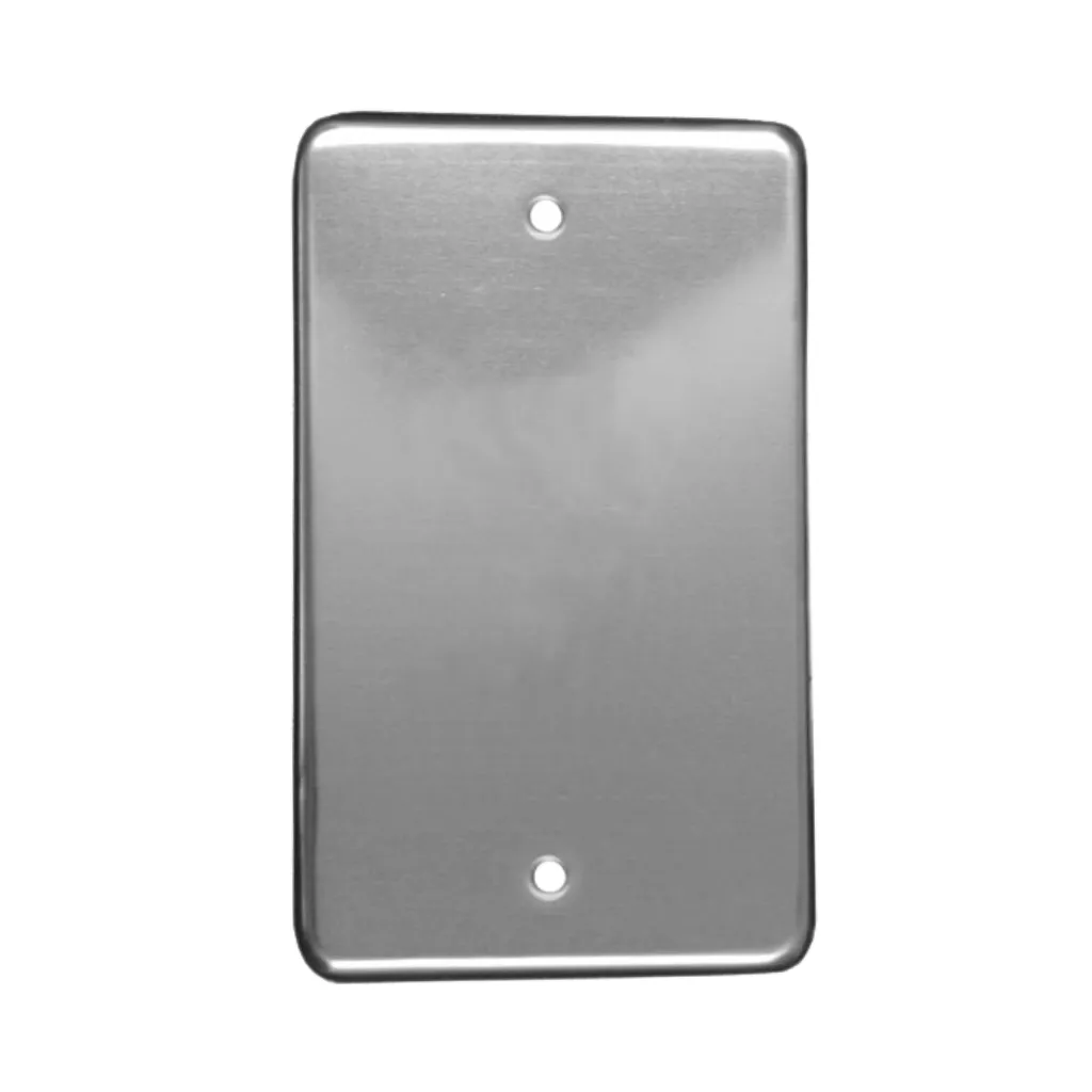 [A-041] PLACA DE ACERO INOXIDABLE CIEGA STAR
