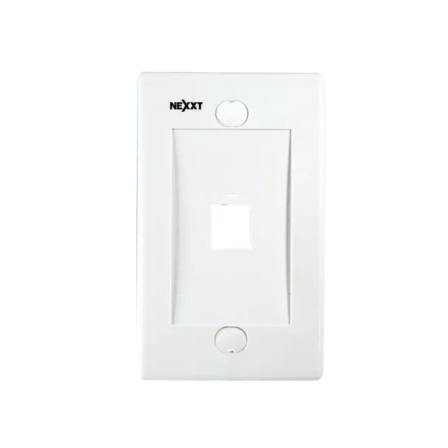 FACE PLATE P/RJ45 1VIA BLANCO NEXXT