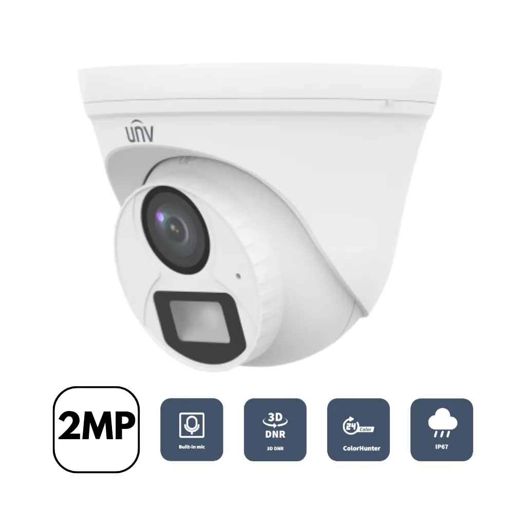 CAMARA ANALOGICA CON LUZ DUAL TORRETA 2MP DOLPHIN 2001010306 UNV