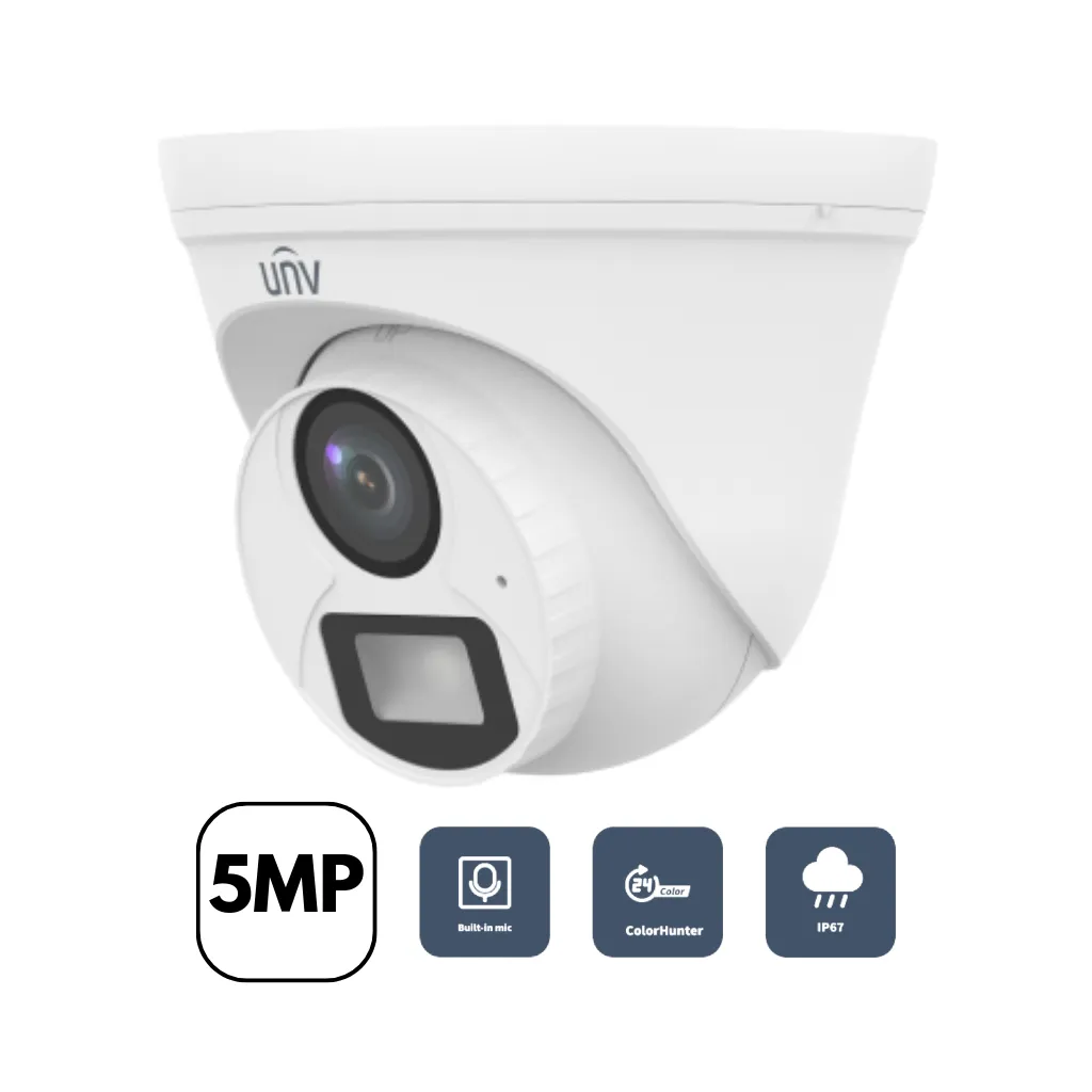 CAMARA ANALÓGICA CON LUZ DUAL TORRETA 5MP DOLPHIN 2001010304 UNV