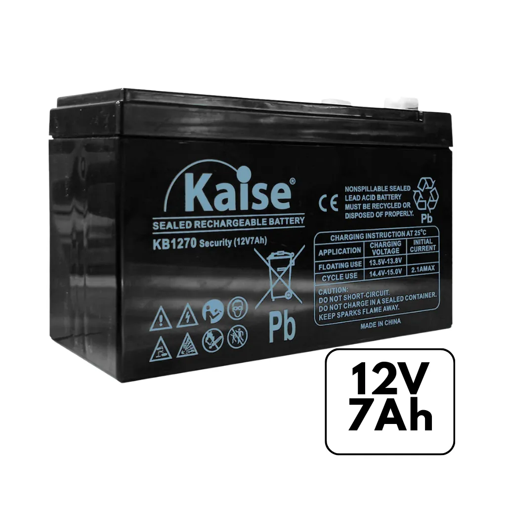 [KB1270E] BATERIA VRLA AGM 12V 7AH F2 KAISE