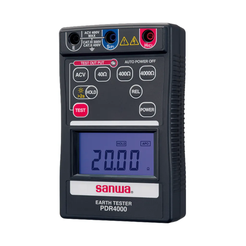 [PDR4000] TELUROMETRO DIGITAL 4000V Ohm SANWA