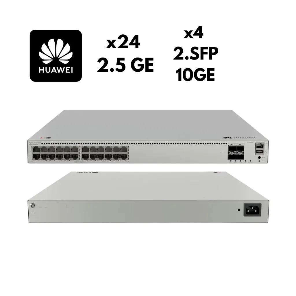 [S310-24PN4X] SWITCH 24X10/100/1000 2.5GBASE-T PORTS EKITENGINE  (400W POE+) 4X10GE SFP+ PORTS BUILT-IN AC POWER HUAWEI