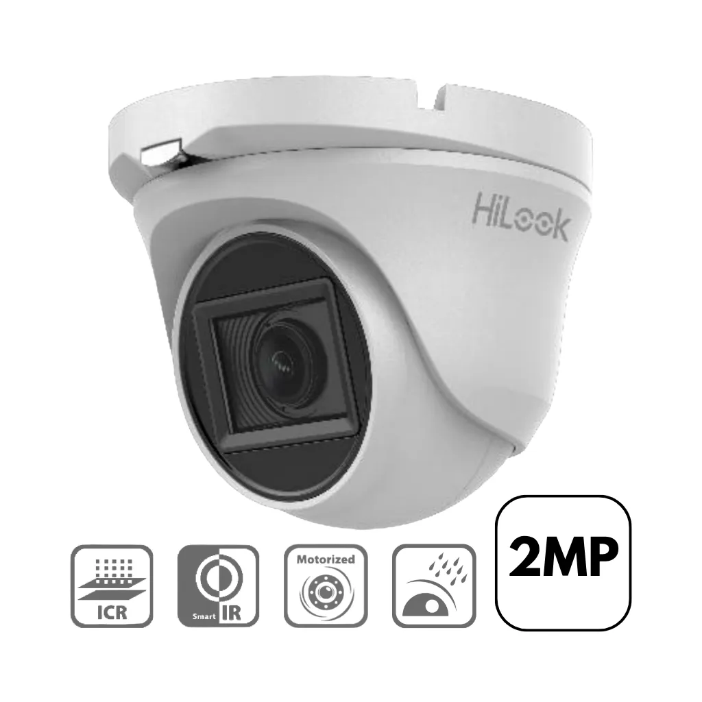 CAMARA DOMO EXTERIOR. 2MP-1080 IR-70MTS VARIFOCAL HILOOK