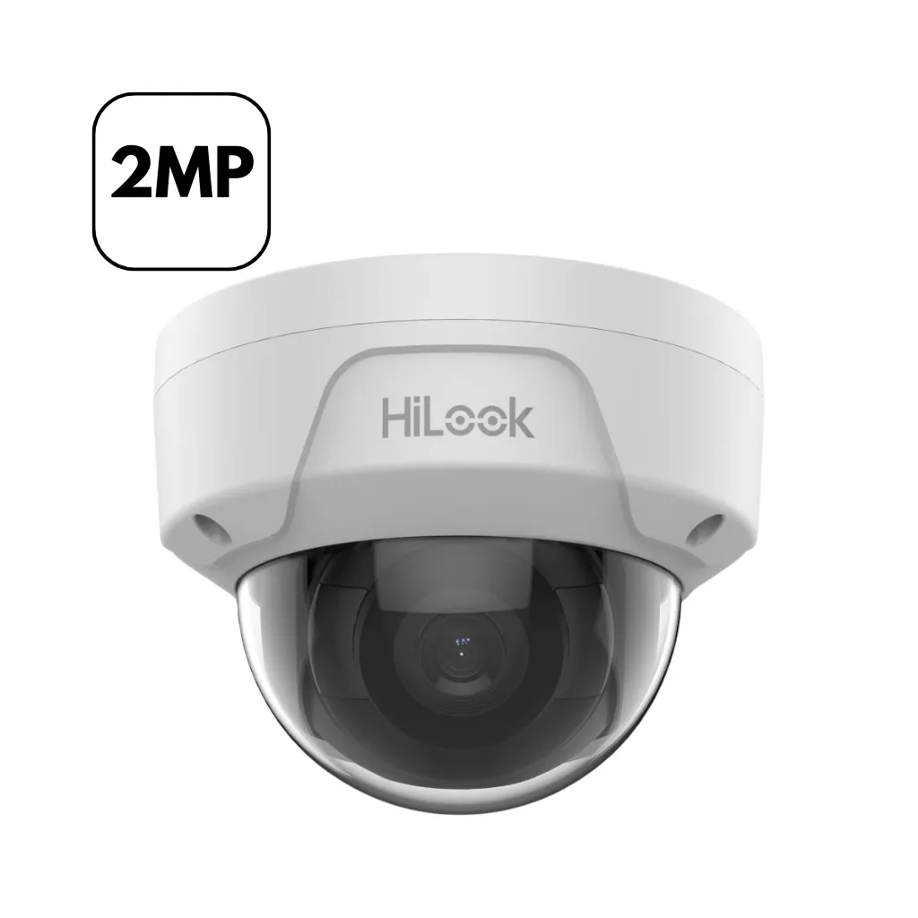 [IPC-D121H] CAMARA IP DOMO 2MP D/N ICR  H.265+ IP67-IK10 IR30MTS POE HILOOK