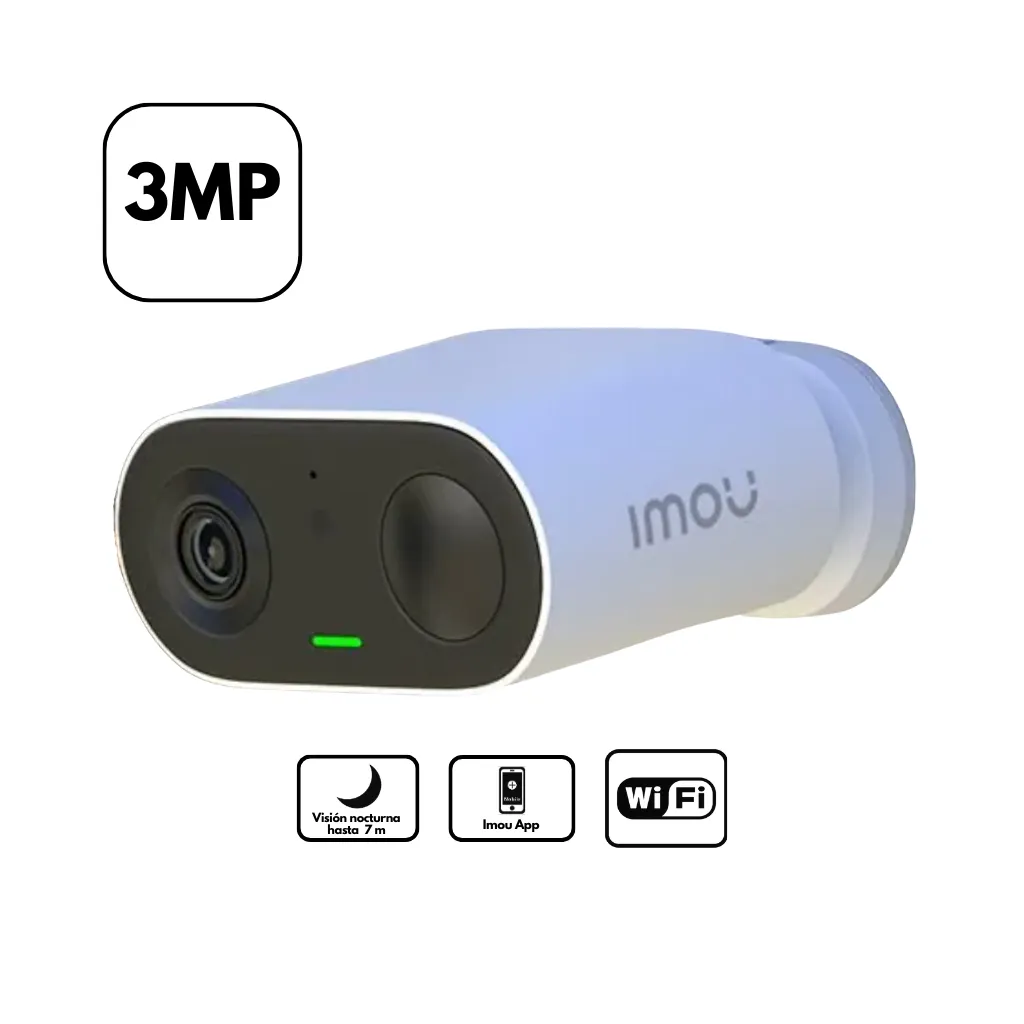 [IPC-B32-V2-IMOU] CAMARA CELL GO 3MP BATERIA RECARGABLE IP65 IMOU