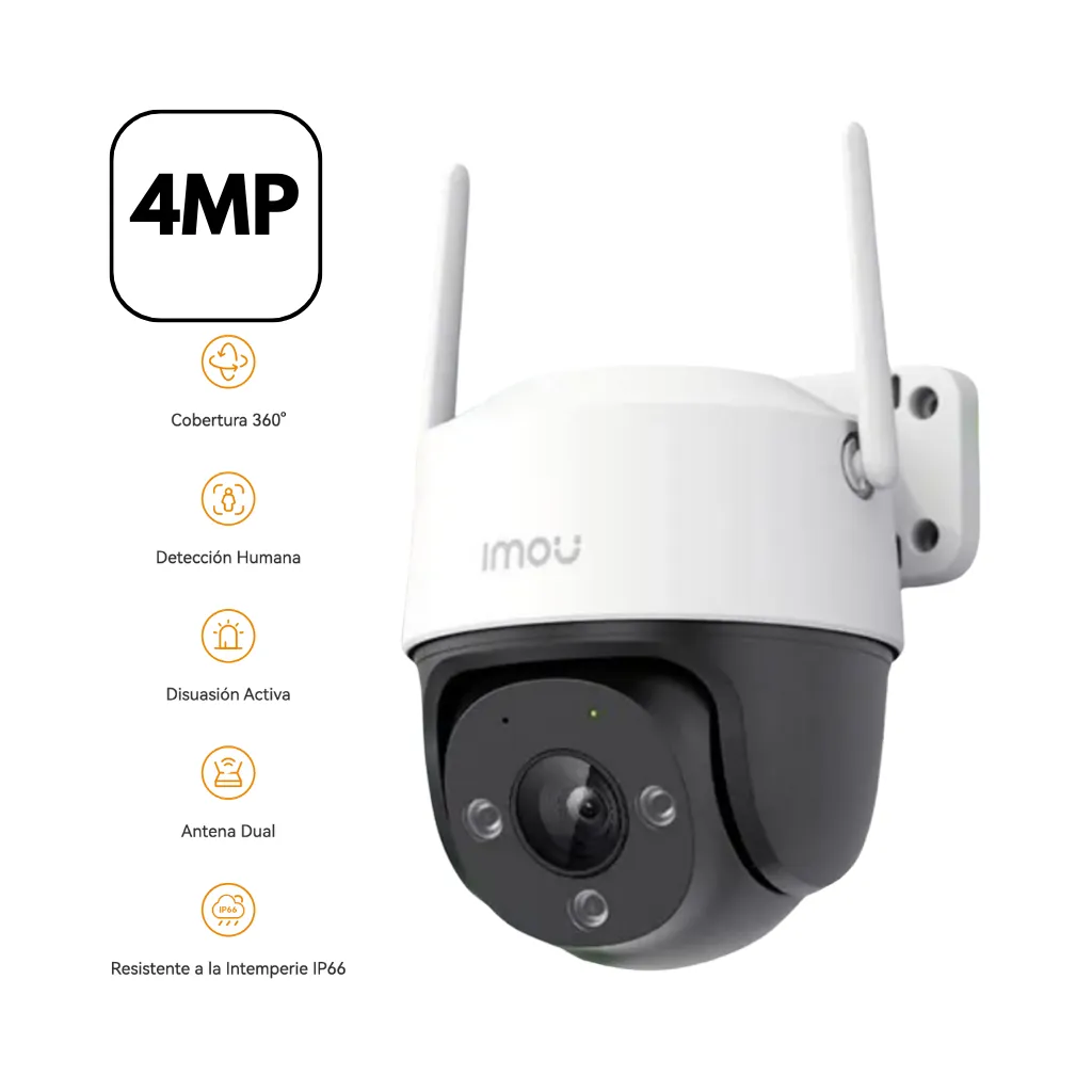 [IPC-S41FE-IMOU] CAMARA IP EXTERIOR 4MP WIFI CRUISER SE IMOU