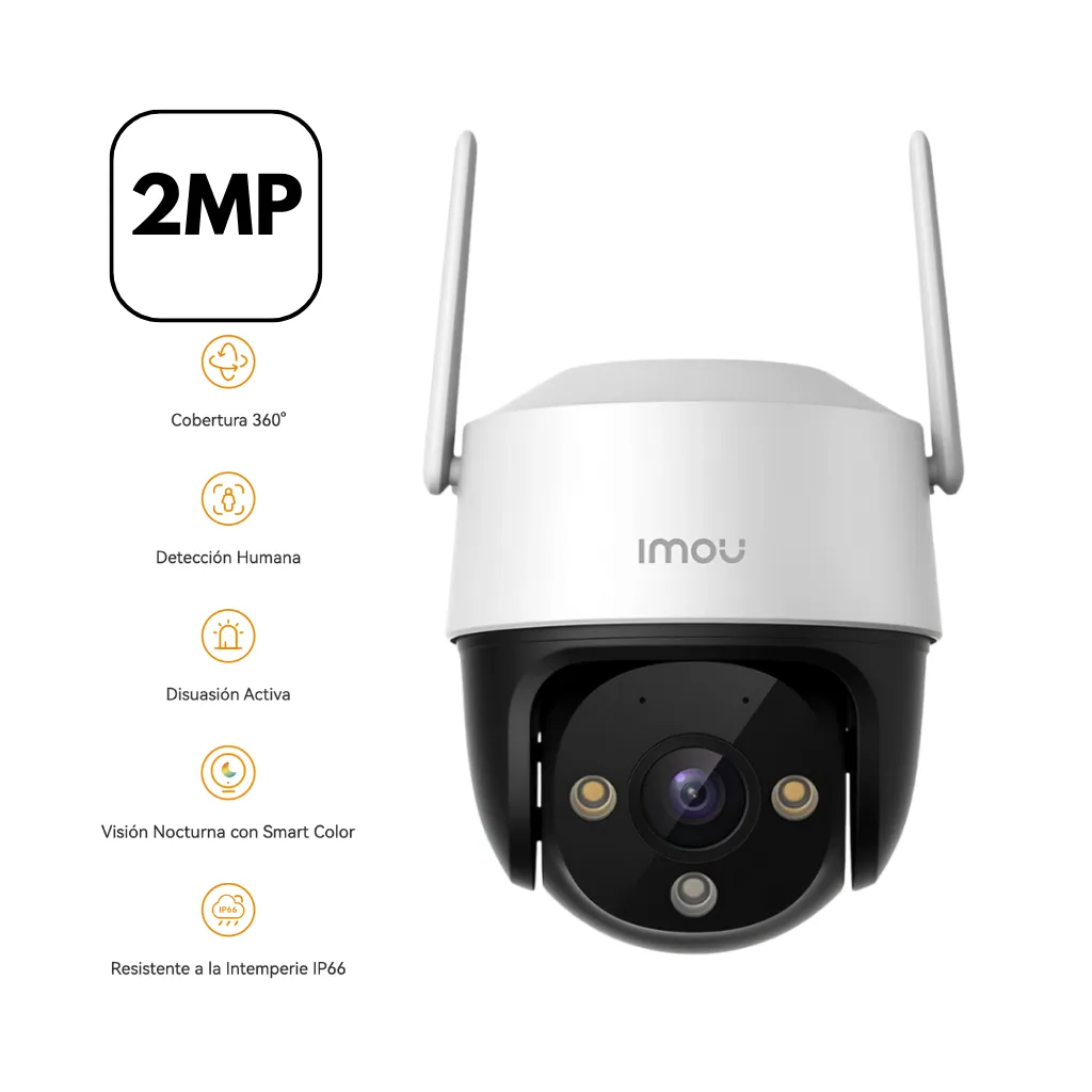 [IPC-S21FE-IMOU] CAMARA IP 2MP PT EXTERIOR  WIFI  CRUISER SE IMOU