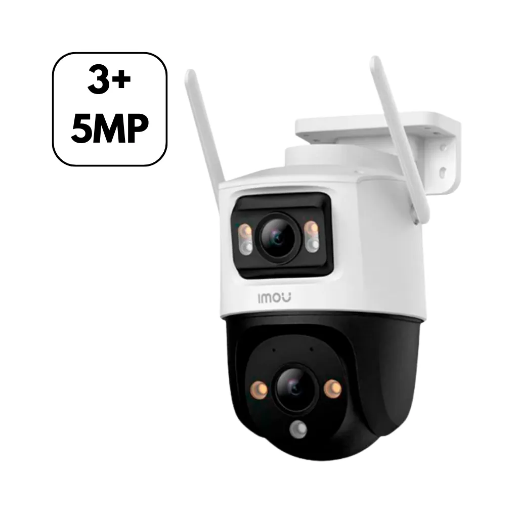 [IPC-S7XE-8M0WED-IMOU] CAMARA DOBLE LENTE 8MP 5+3 CRUISER PT IR30 IP66 IMOU