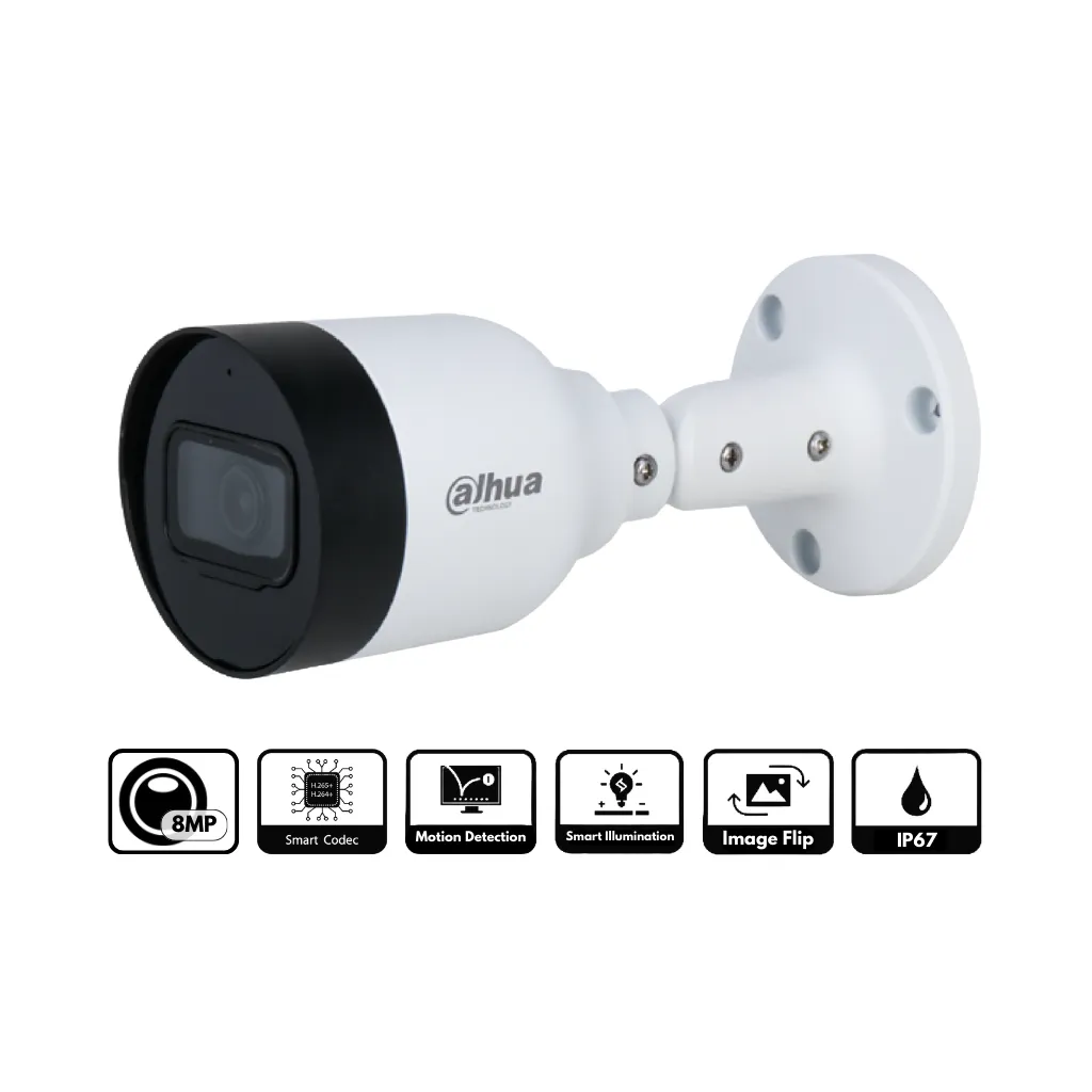 [IPC-HFW1830S-S6] CAMARA IP TUBO 8MP IR30 IP67 DH-IPC-HFW1830S-S6 DAHUA