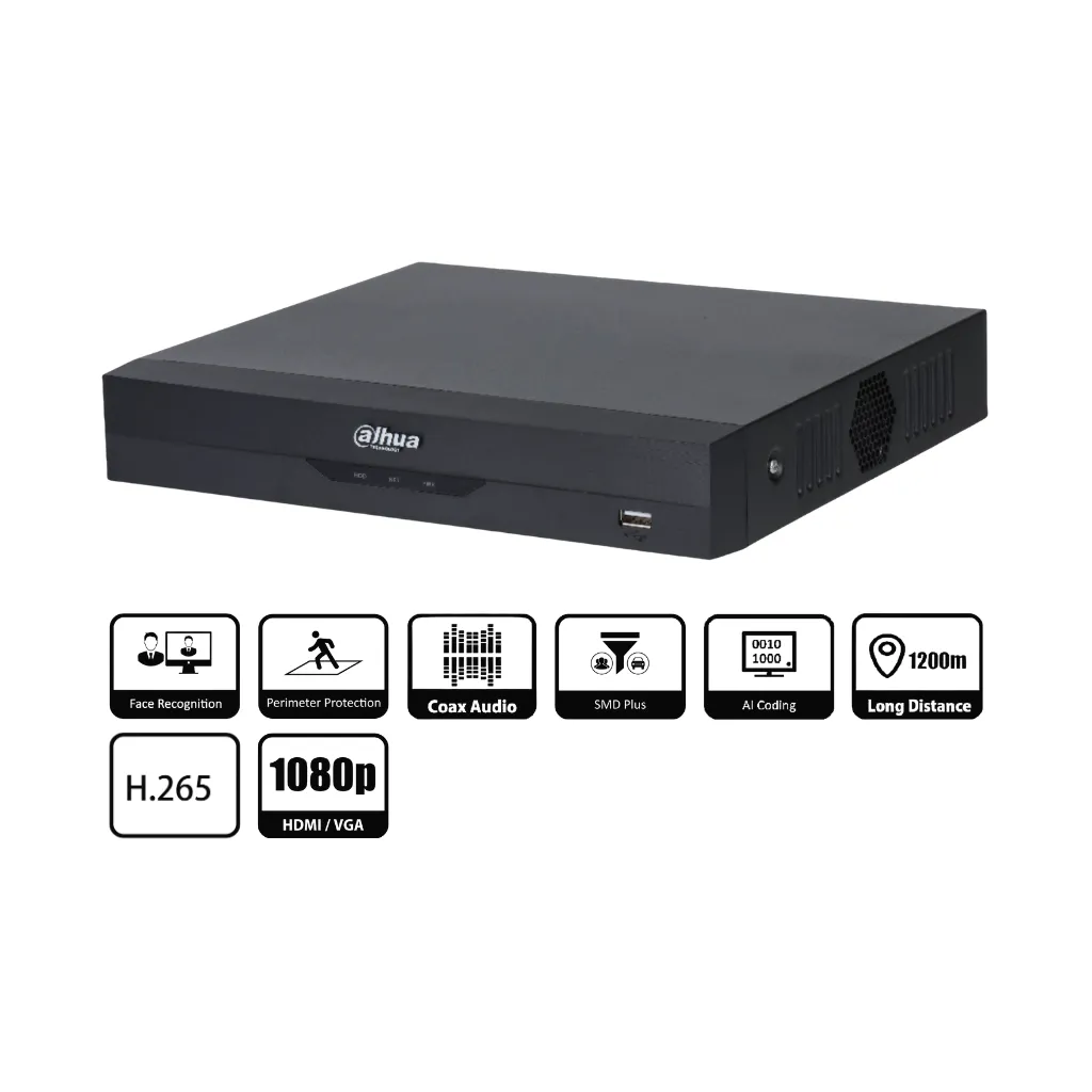 [XVR5104HS-I2] DVR 4CH 6MP 1HDD PENTABRIDO WIZSENSE DH-XVR5104HS-I2 DAHUA