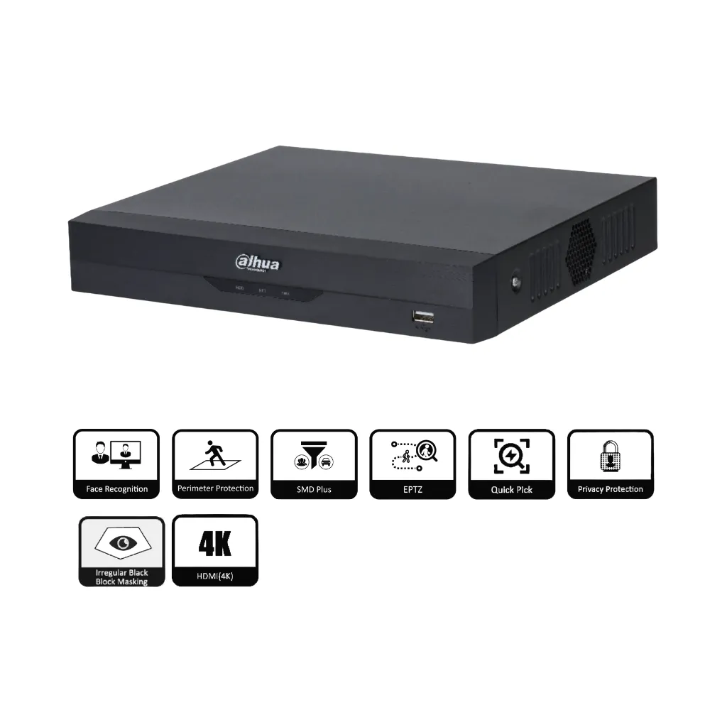 [XVR5108HS-4KL-I3] DVR 8CH WIZSENSE 5MP H.265 1HDD DAHUA
