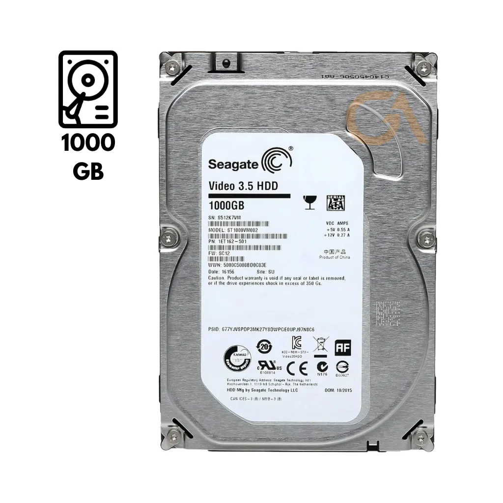 [ST1000VM002] DISCO DURO 1TB SATA 5900RPM - PULL HDIST1000VM002  SEAGATE