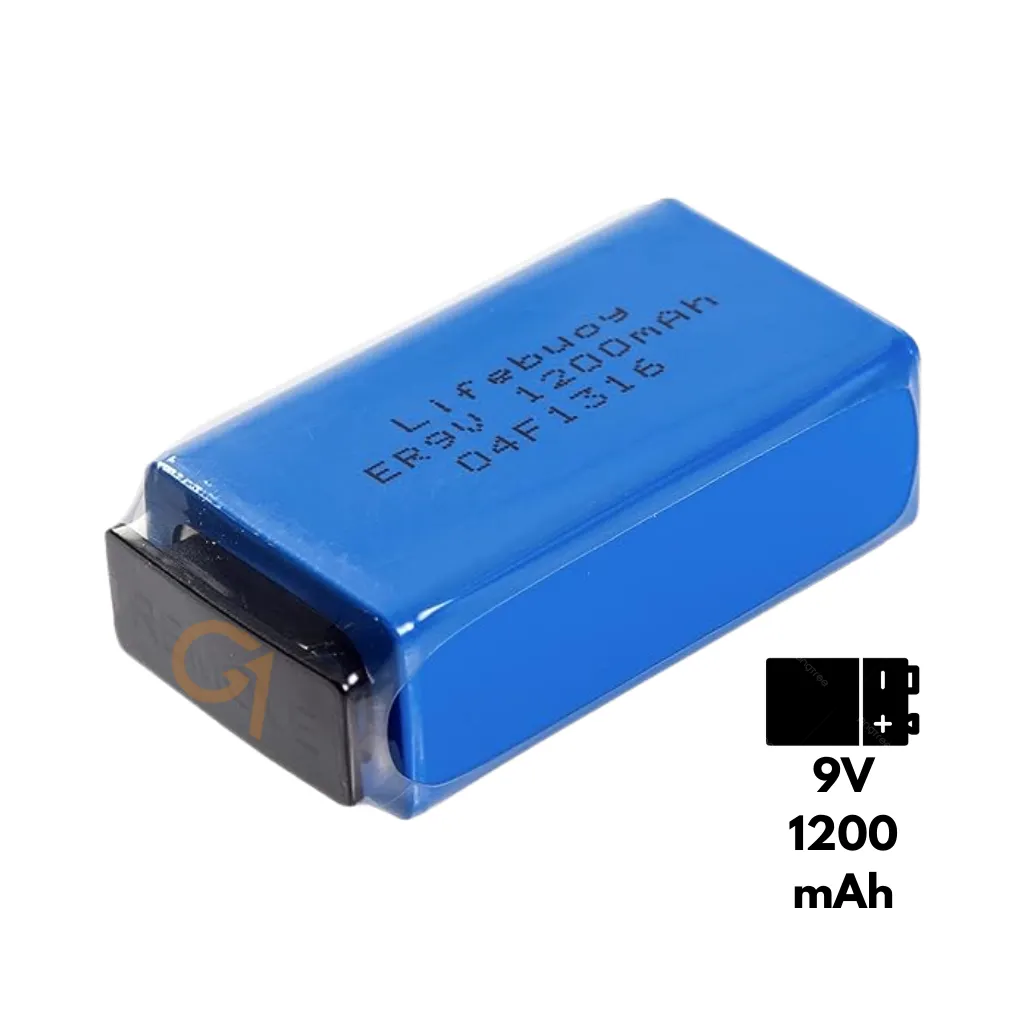BATERIA LITHIUM ION - NO RECARGABLE 9V 1200mA PKCELL