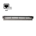 PATCH PANEL CAT6A MOD 24PUERTOS BLINDADO C/J SATRA