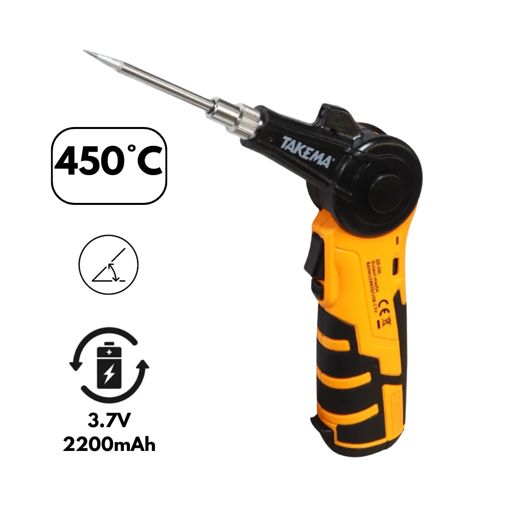 CAUTIN RECARGABLE TIPO C 16W C/CABLE USB, INCLUYE 1 BATERIA LI-ICR18650-20FC AZUL TAKEMA