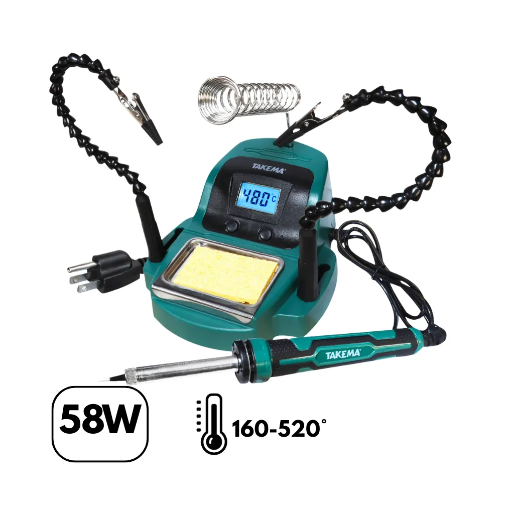 ESTACION DE SOLDADURA DIGITAL 58W 220-240V TAKEMA