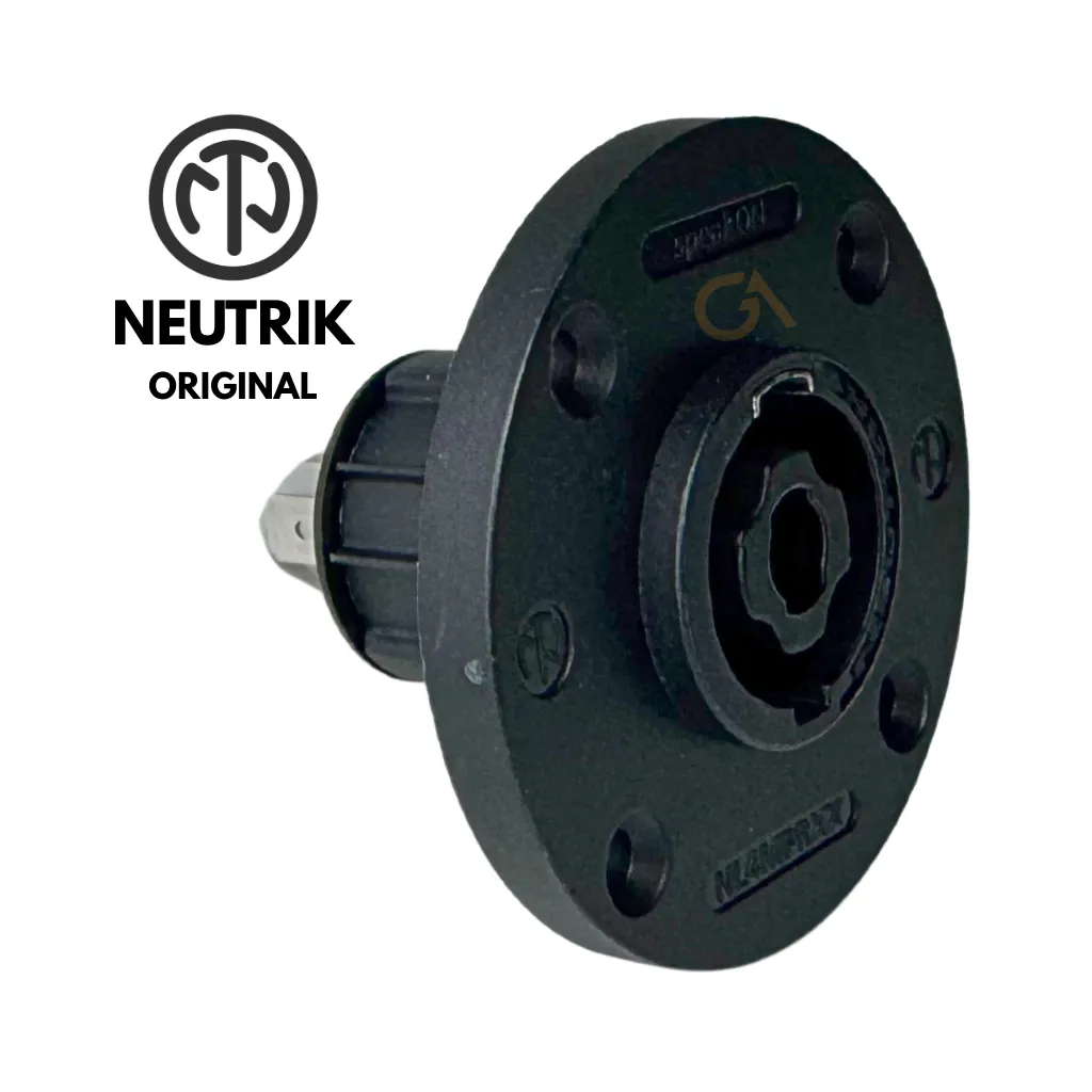 [NL4MPRXX] SPEAKON REDONDO CHASIS MACHO 4 POLOS ORIGINAL NEUTRIK
