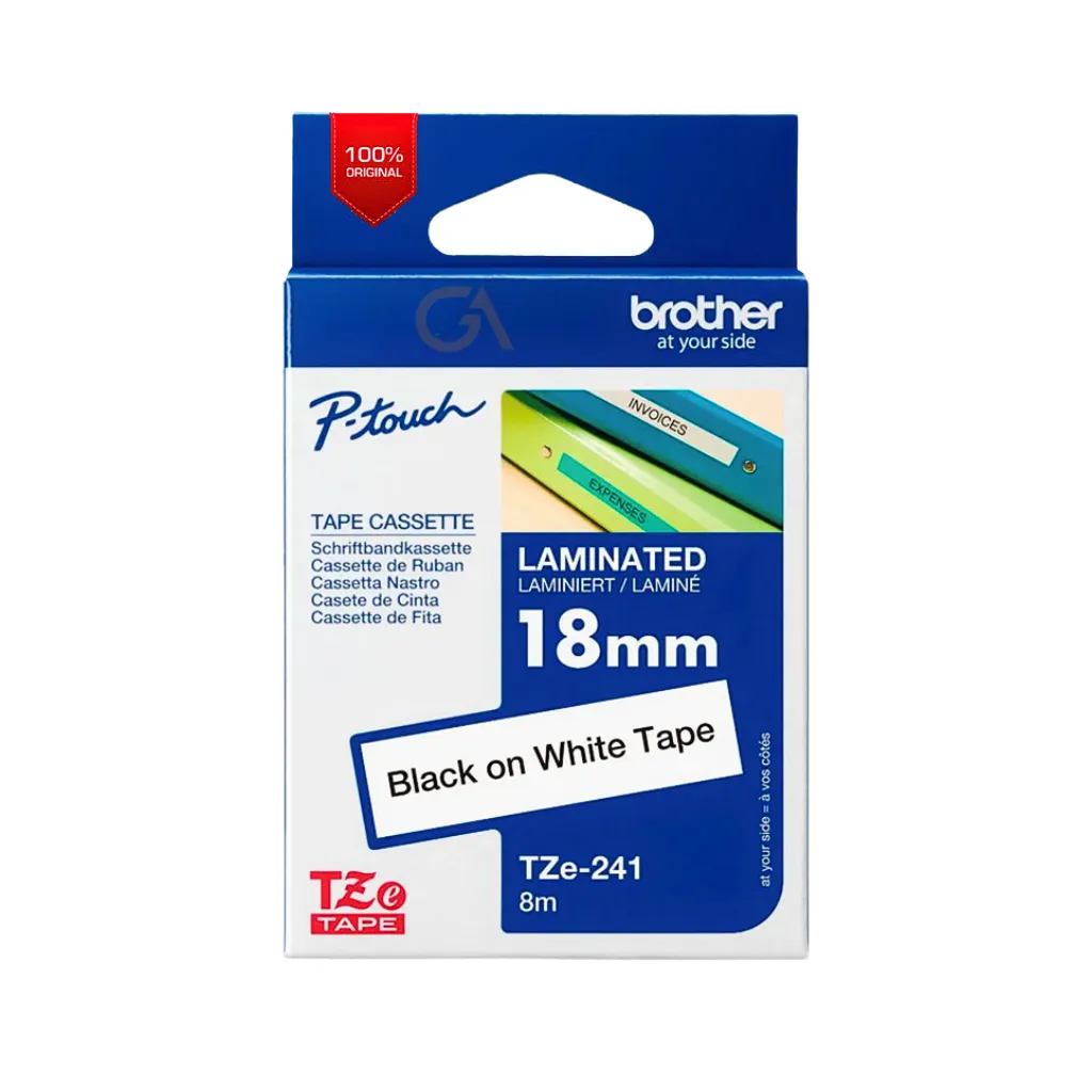 [TZE-241] CINTA STD BLANCO 18MM 1802010018 BROTHER