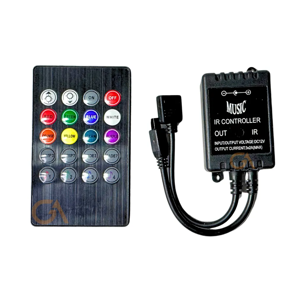CONTROL P/CINTAS LED RGB SECUENCIAL AUDIORITMICO