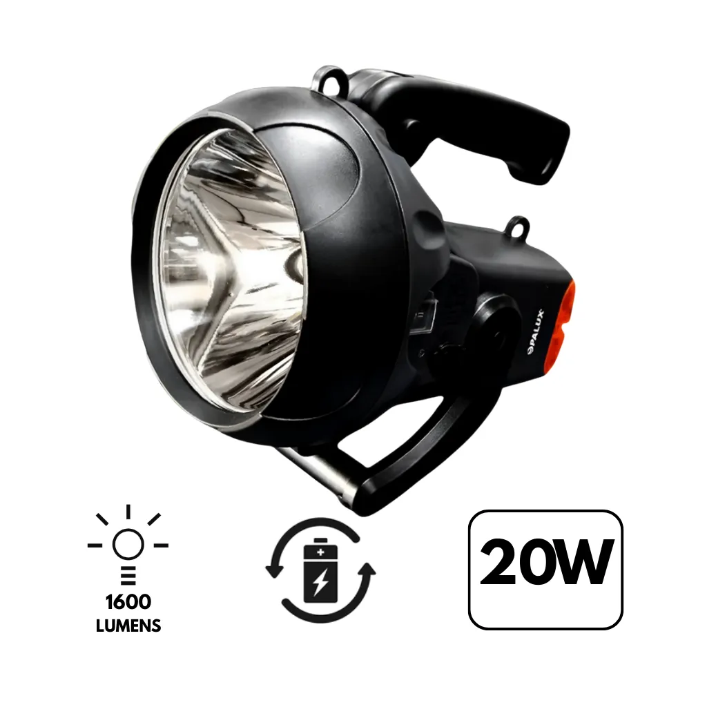 [HB-2146-20W] LINTERNA RECARGABLE 1LED-20W 6V 4AMP OPALUX