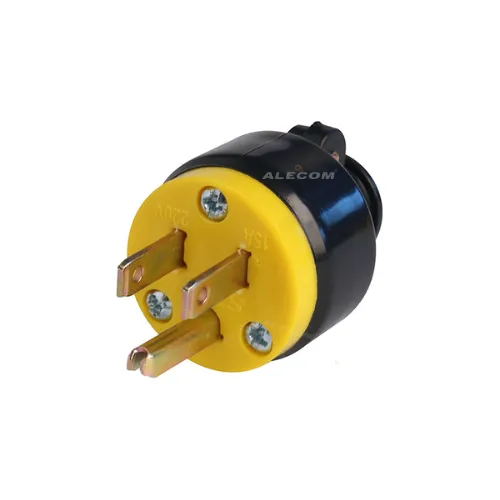 [A-019] ENCHUFE 15A C/TOMA A TIERRA NEGRO STAR