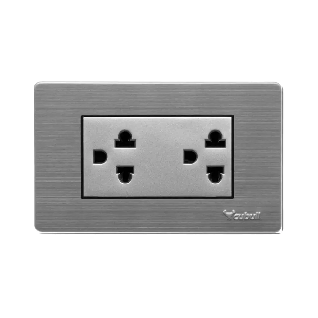 [A5-021] TOMACORRIENTE DOBLE A AZUL CUBULL