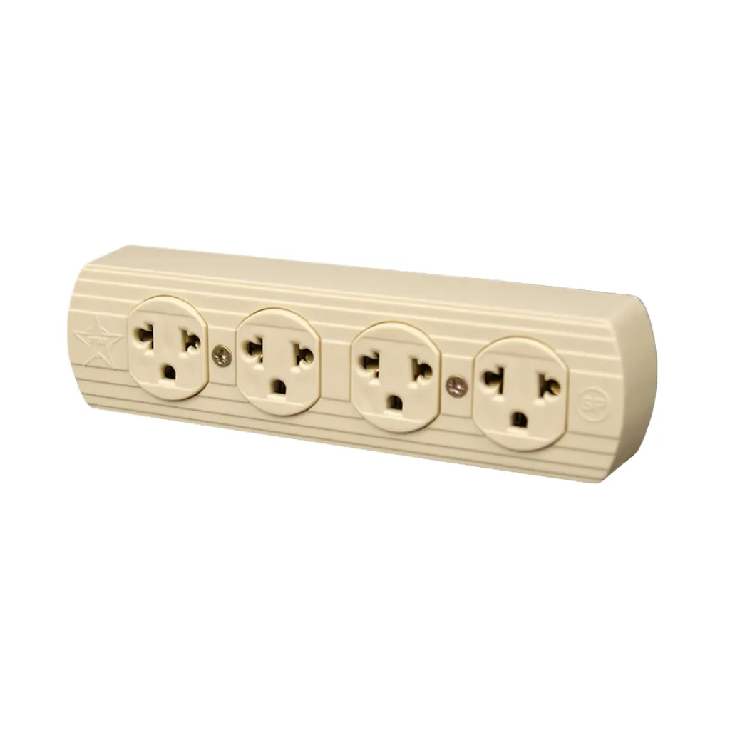 [A-082] TOMACORRIENTE  SOBREPONER  4 TOMAS  15AMP 250V STAR