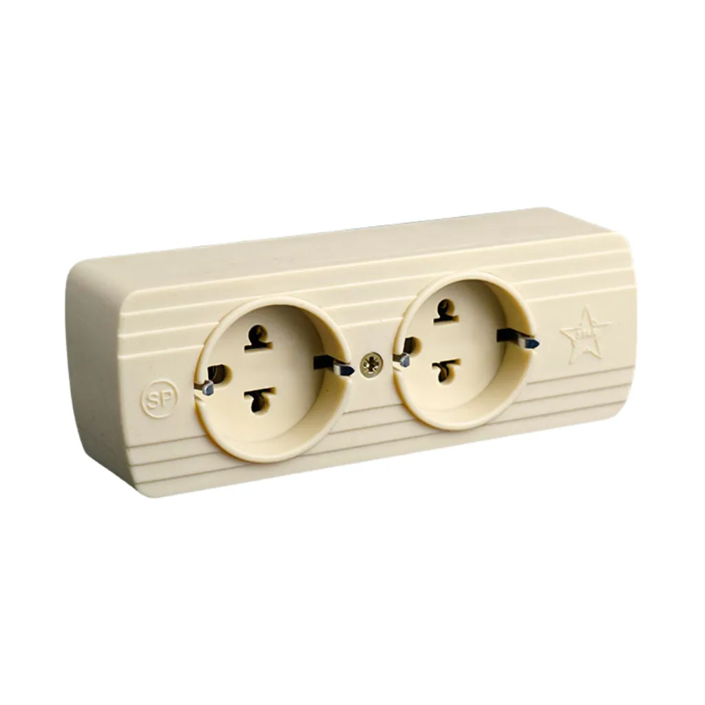 TOMACORRIENTE SOBREP. 20A 220V 2 SALIDAS MULTIPLE STAR