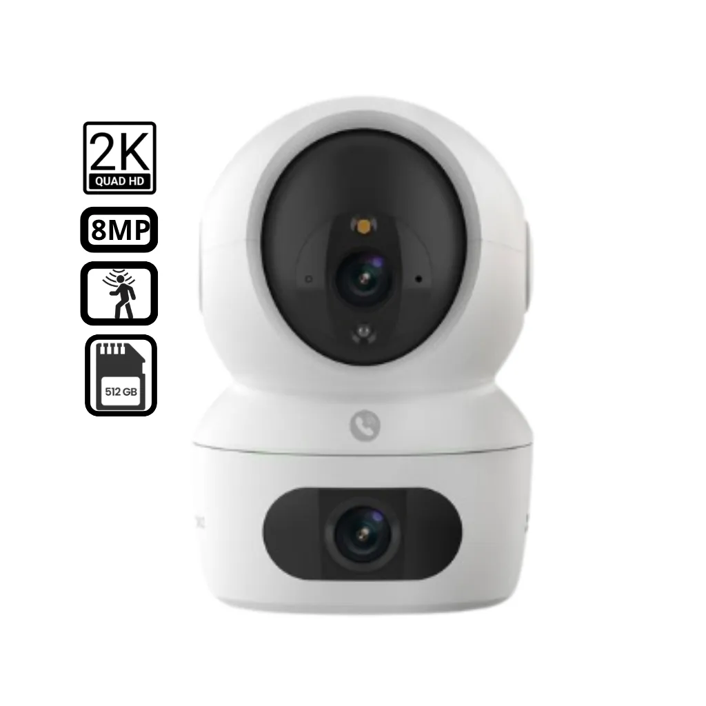 CAMARA IP PT LENTE DUAL INTERIOR 8MP WIFI LENTE 2.8+6MM (3) EZVIZ