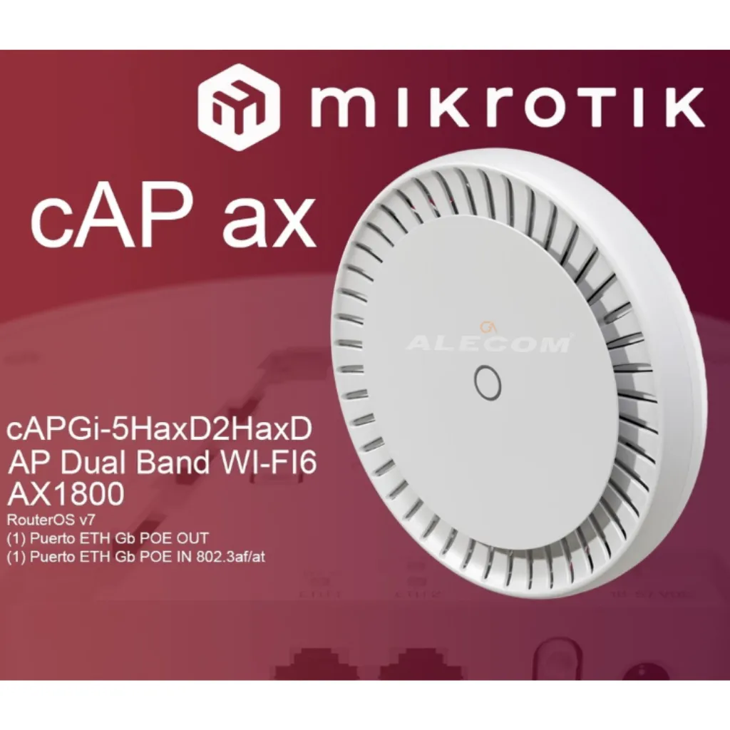 AP Wifi 6 DOBLE BANDA 2.4 - 5 Ghz CAP AX MIKROTIK