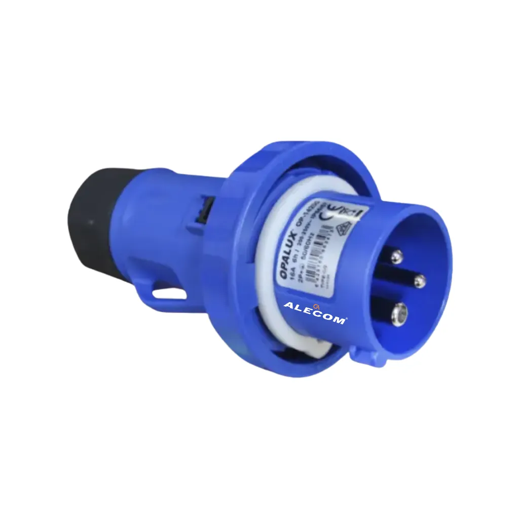 ENCHUFE AEREO IP67 2P + T 16A 200-250V OPALUX
