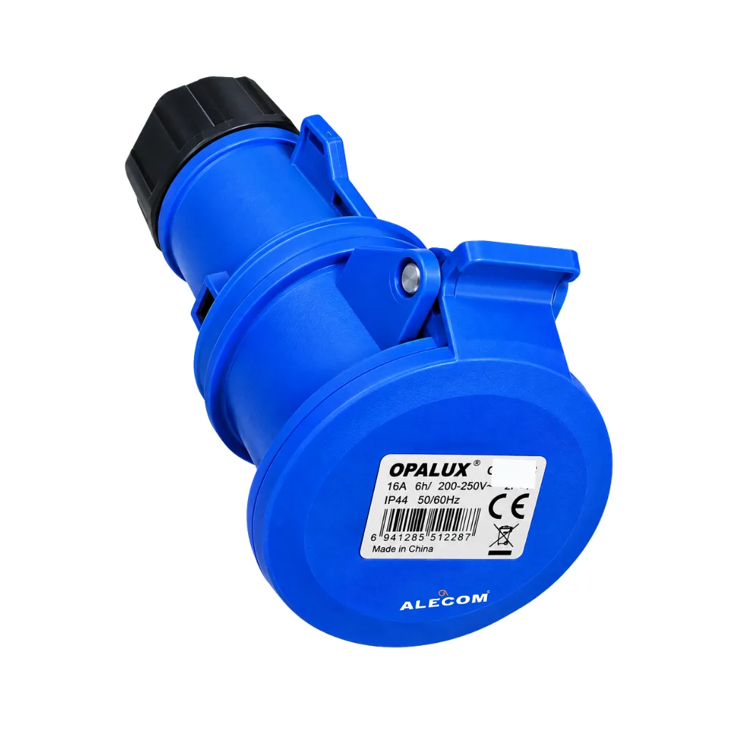 TOMA AEREA IP67 2P + T 16A 200-250V OPALUX