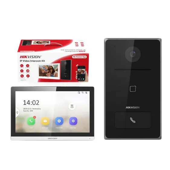 KIT VIDEO PORTERO IP CON MONITOR 7" KH6110-WE1 HIKVISION