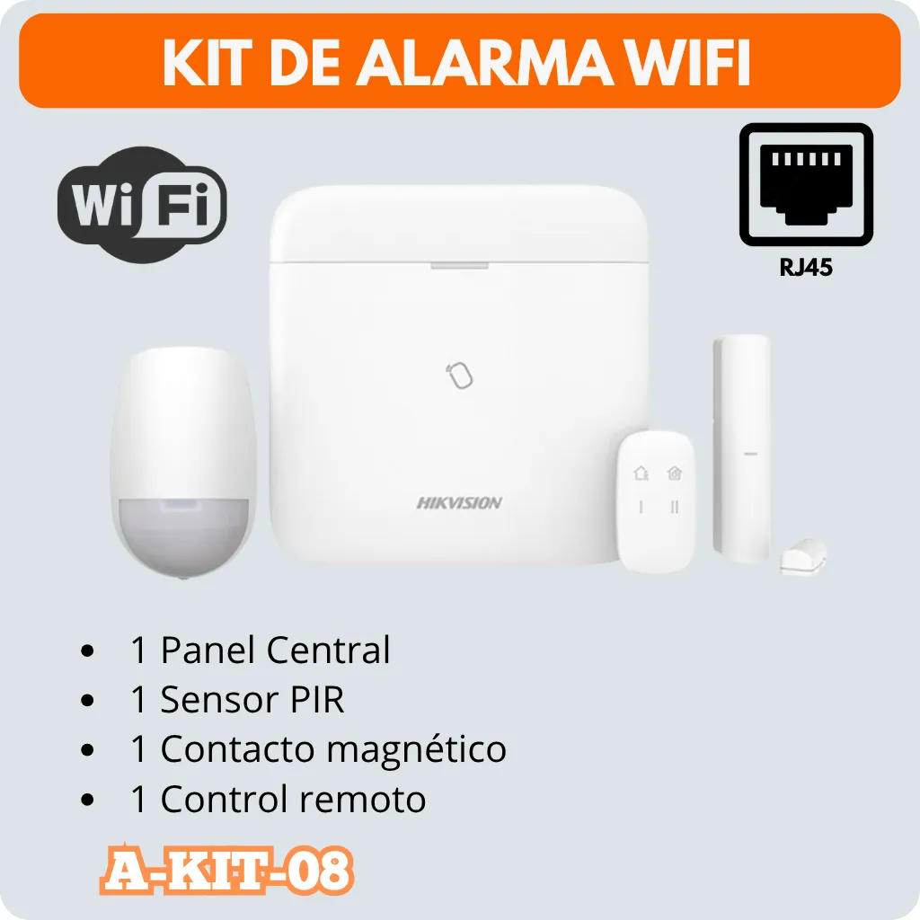 KIT DE ALARMA 4G-WI-FI 48 ZONAS HIKVISION (A-KIT-08)