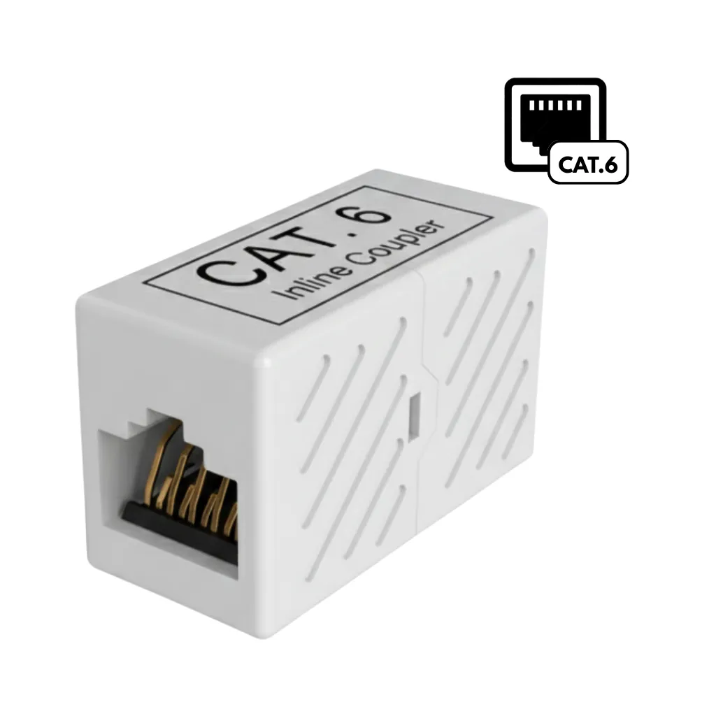EMPALME RJ45/RJ45 CAT.6 BLANCO DIXON