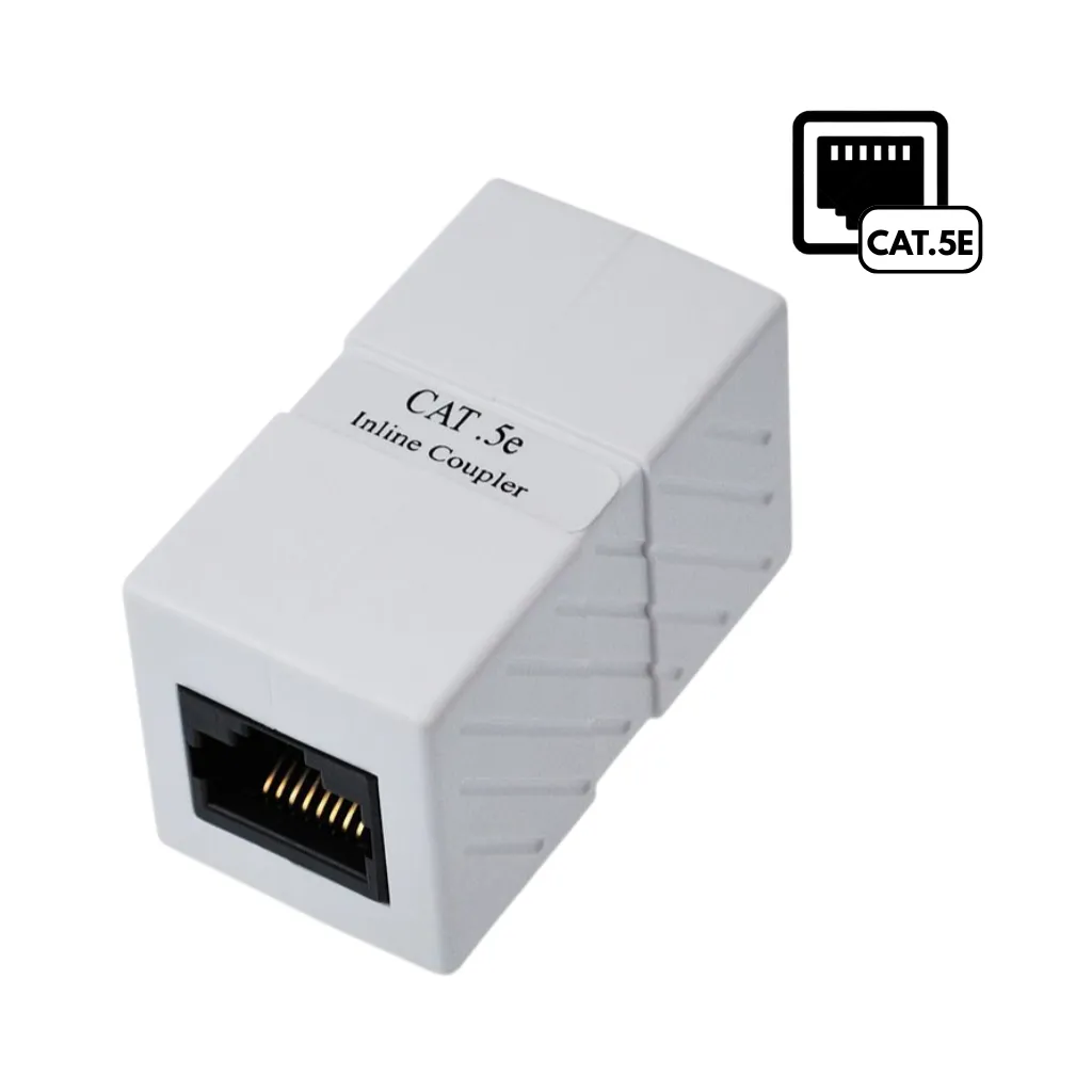 EMPALME RJ45/RJ45 CAT5E BLANCO JE315A-CE DIXON