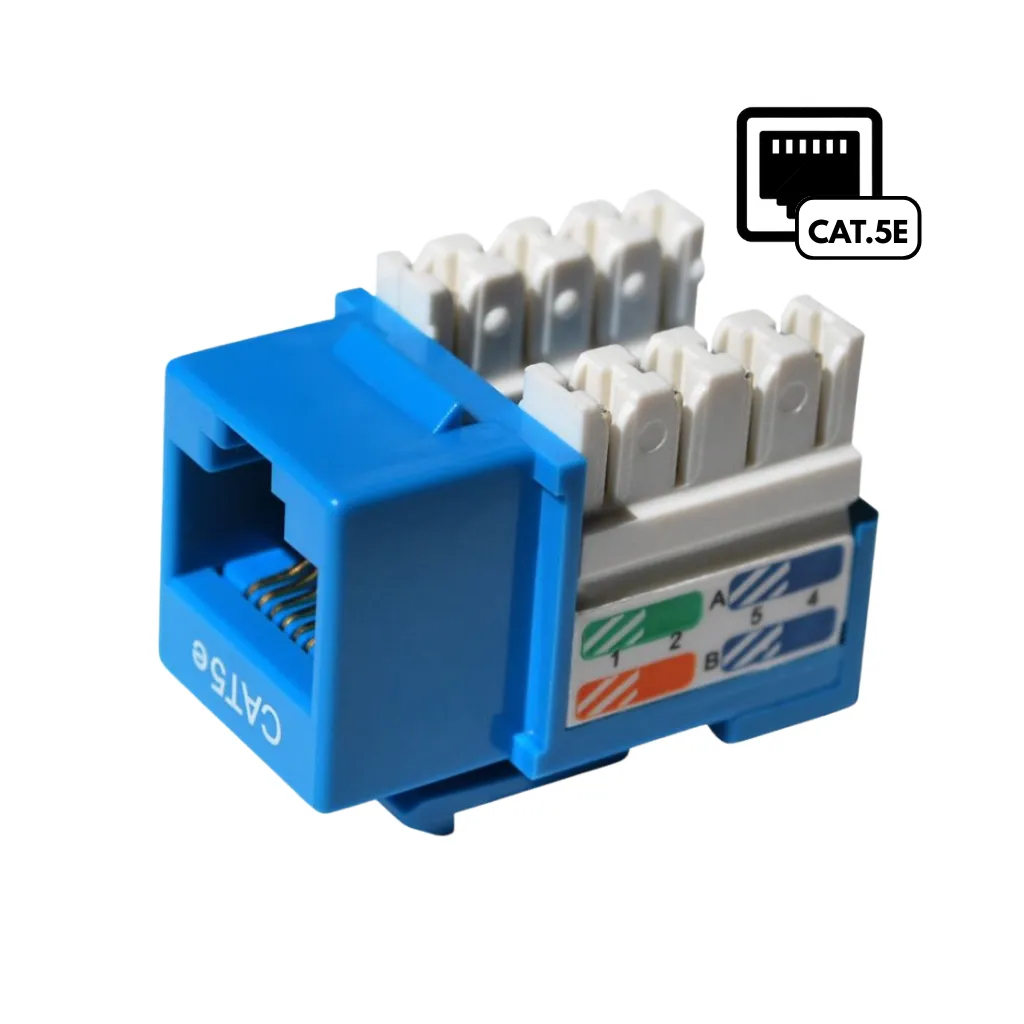 [KJ8-CE-US/BLN] JACK RJ45 CAT5E P/PONCHEO AZUL DIXON