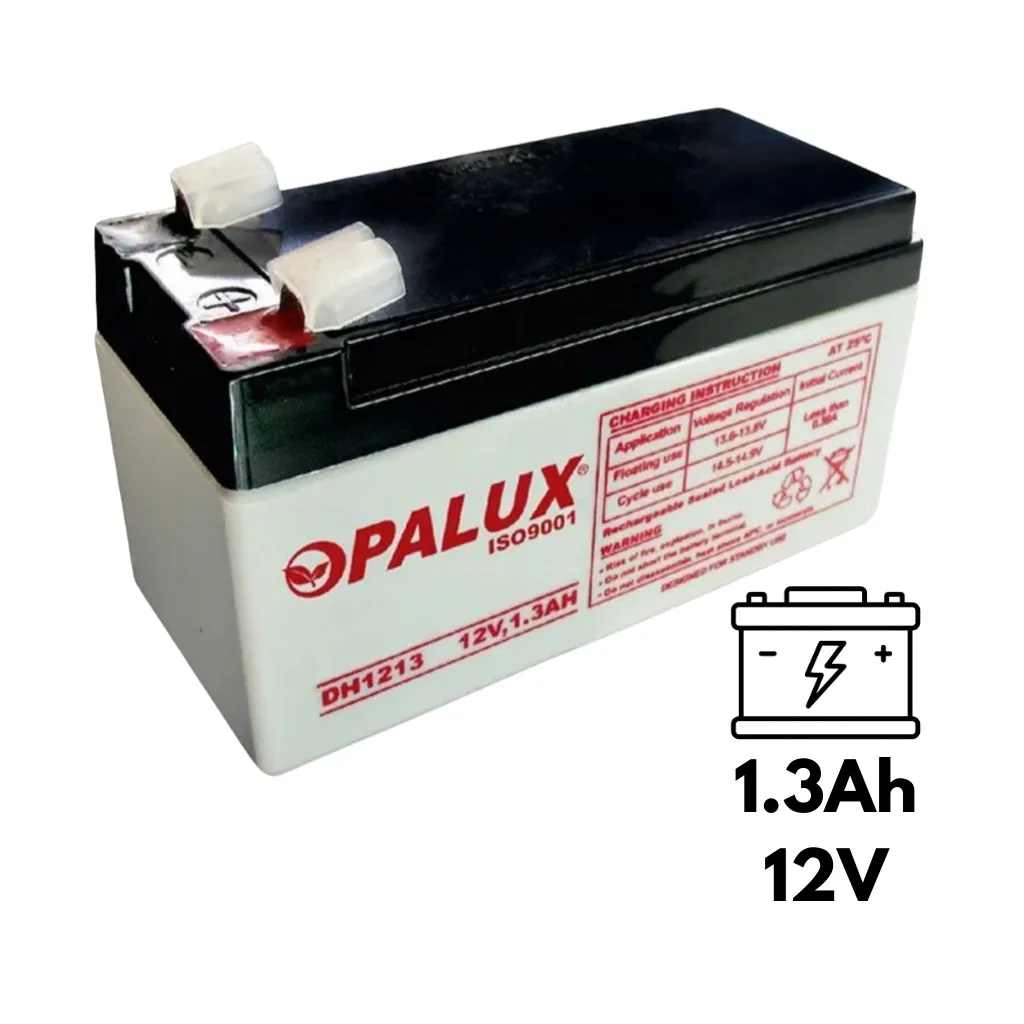 BATERIA SECA 12V 1.3AH DH1213 OPALUX