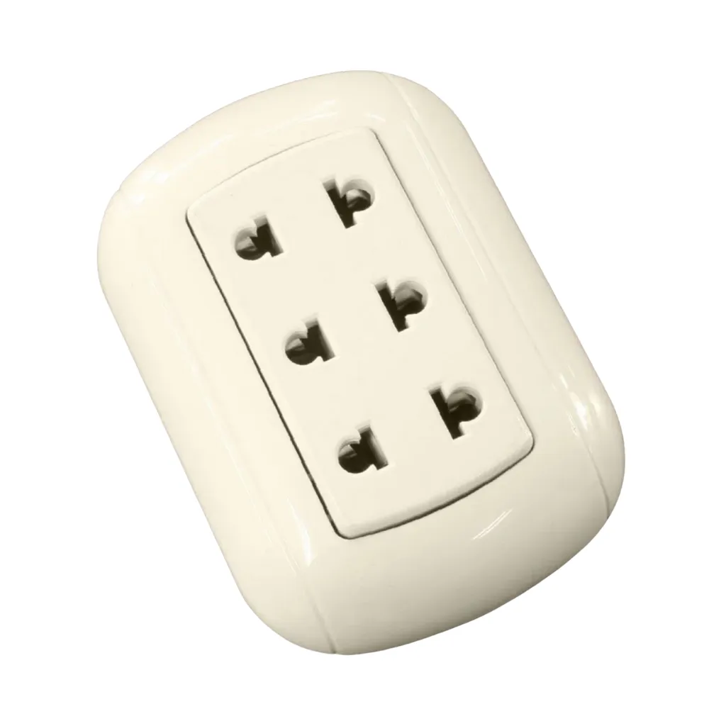 [323-8] TOMACORRIENTE TRIPLE UNIVERSAL OPALUX 16AMP 250V OPALUX