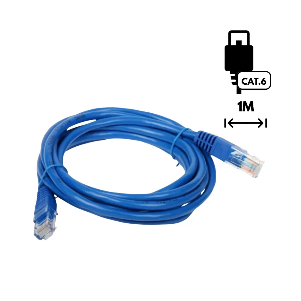 PATCH CORD CAT6 LSZH AZUL 1MTS DIXON