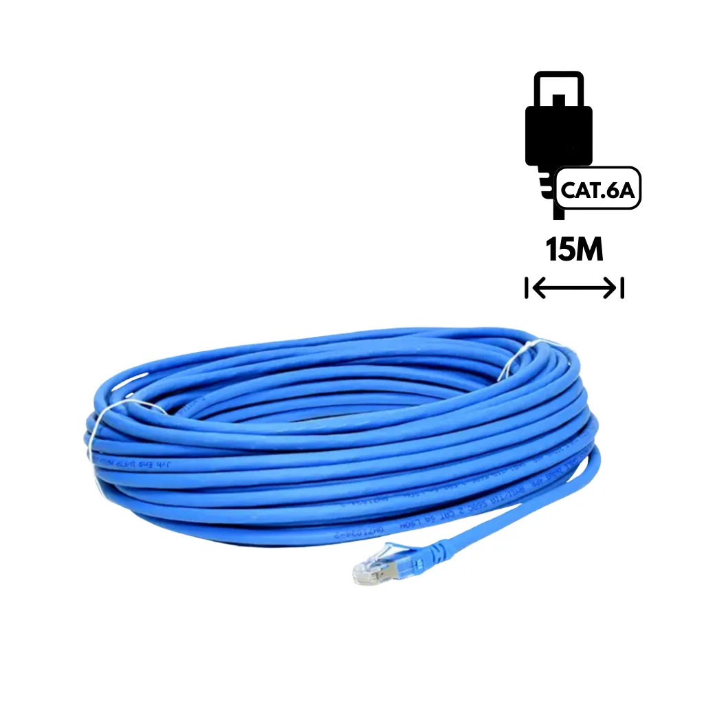 PATCH CORD CAT6A LSZH AZUL 15MTS DIXON