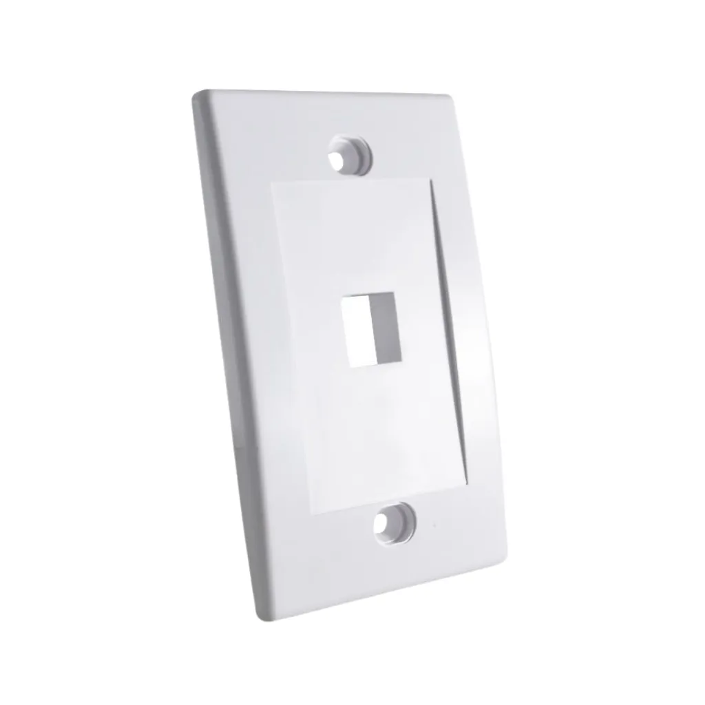 [JE317A-V1/WH] FACE PLATE P/RJ45 EJECUTIVA BLANCO 1VIA DIXON