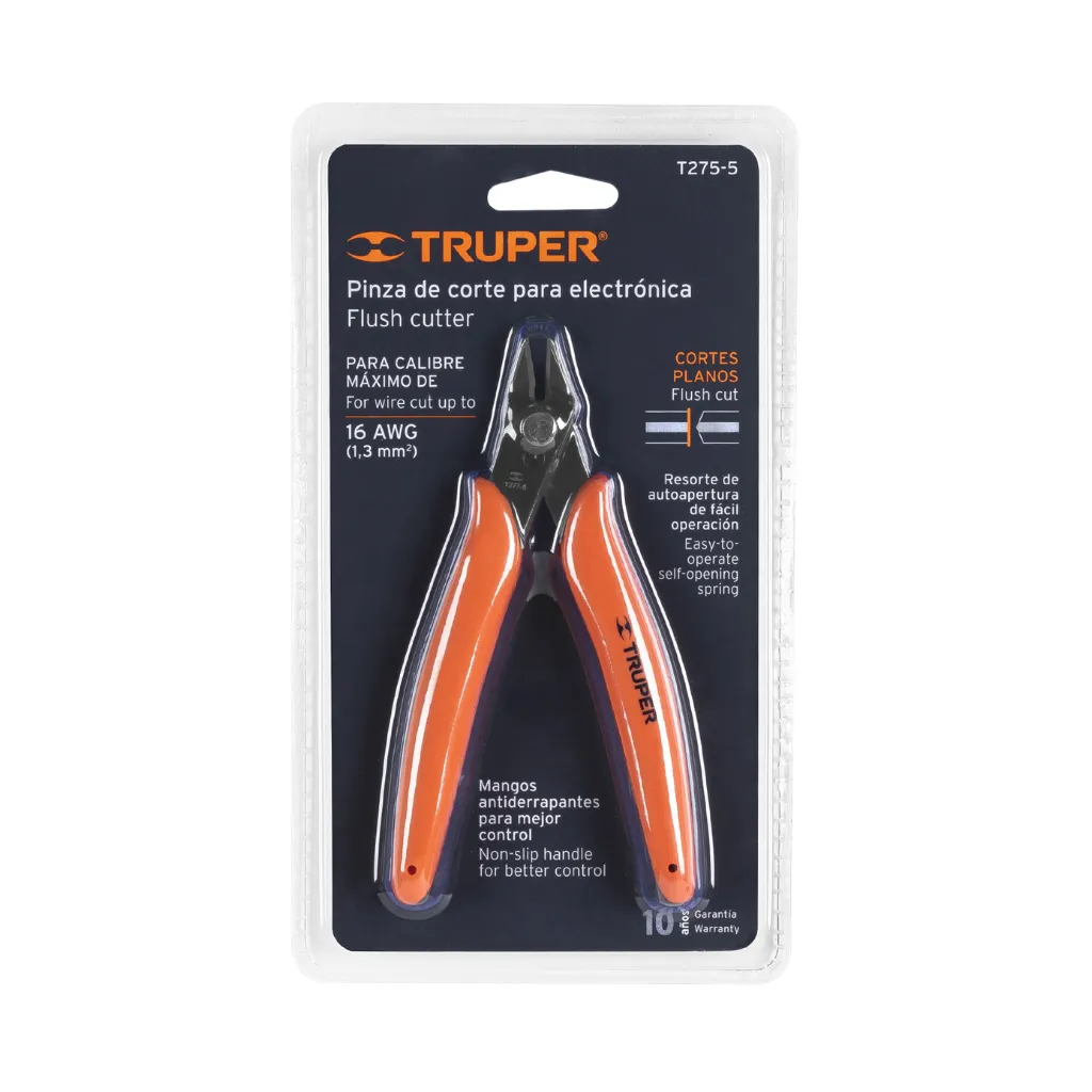 [17314] ALICATE 5 PULGADAS DE CORTE PARA ELECTRONICA TRUPER